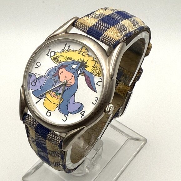 Timex Vintage 1990s Farmer Eeyore Winnie the Pooh Unisex watch Working - Picture 4 of 11